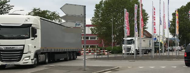 Lastwagen in Obersiggenthal